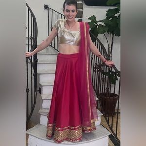 Indian style wedding guest outfit